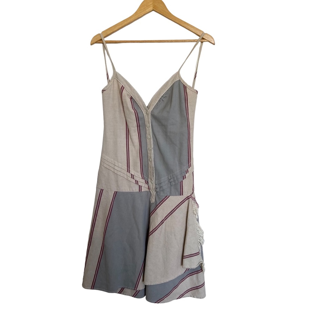 Grey Ant Striped Cotton Summer Dress